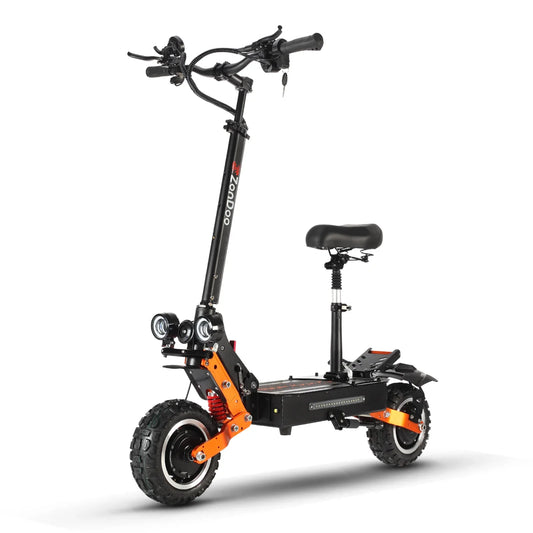 HKM-831379 ZonDoo ZO01 PLUS 60V Dual Motor Electric Scooter with 90km/h Speed, 80-95km Range, 11-Inch Off-Road Tires