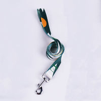 HKM-8315197 Three-Piece Set: Pink/White, Blue/Red, Green/White, Purple/Yellow Dog Leash, Collar, and Harness