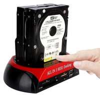 HKM-831571 Multi-Function HDD Holder with Card Reader and Tool-Free Assembly for SATA & IDE Drives