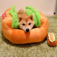 HKM-8316605 Comfortable Japanese Akita Dog Kennel - Removable Pet Nest Bed in Multiple Sizes