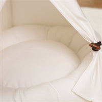HKM-8317373 Wooden Pet Nest with Canvas Pad for Small Pets - Medium and Large Sizes Available