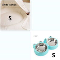 HKM-8317373 Wooden Pet Nest with Canvas Pad for Small Pets - Medium and Large Sizes Available