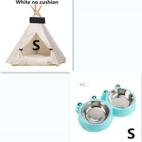 HKM-8317373 Wooden Pet Nest with Canvas Pad for Small Pets - Medium and Large Sizes Available