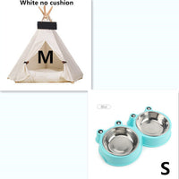 HKM-8317373 Wooden Pet Nest with Canvas Pad for Small Pets - Medium and Large Sizes Available