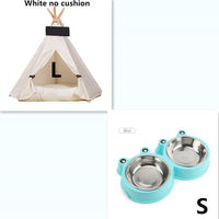 HKM-8317373 Wooden Pet Nest with Canvas Pad for Small Pets - Medium and Large Sizes Available