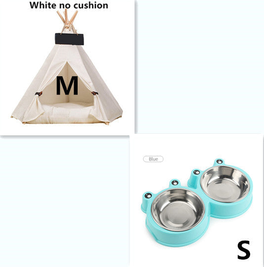 HKM-8317373 Wooden Pet Nest with Canvas Pad for Small Pets - Medium and Large Sizes Available
