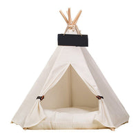 HKM-8317373 Wooden Pet Nest with Canvas Pad for Small Pets - Medium and Large Sizes Available