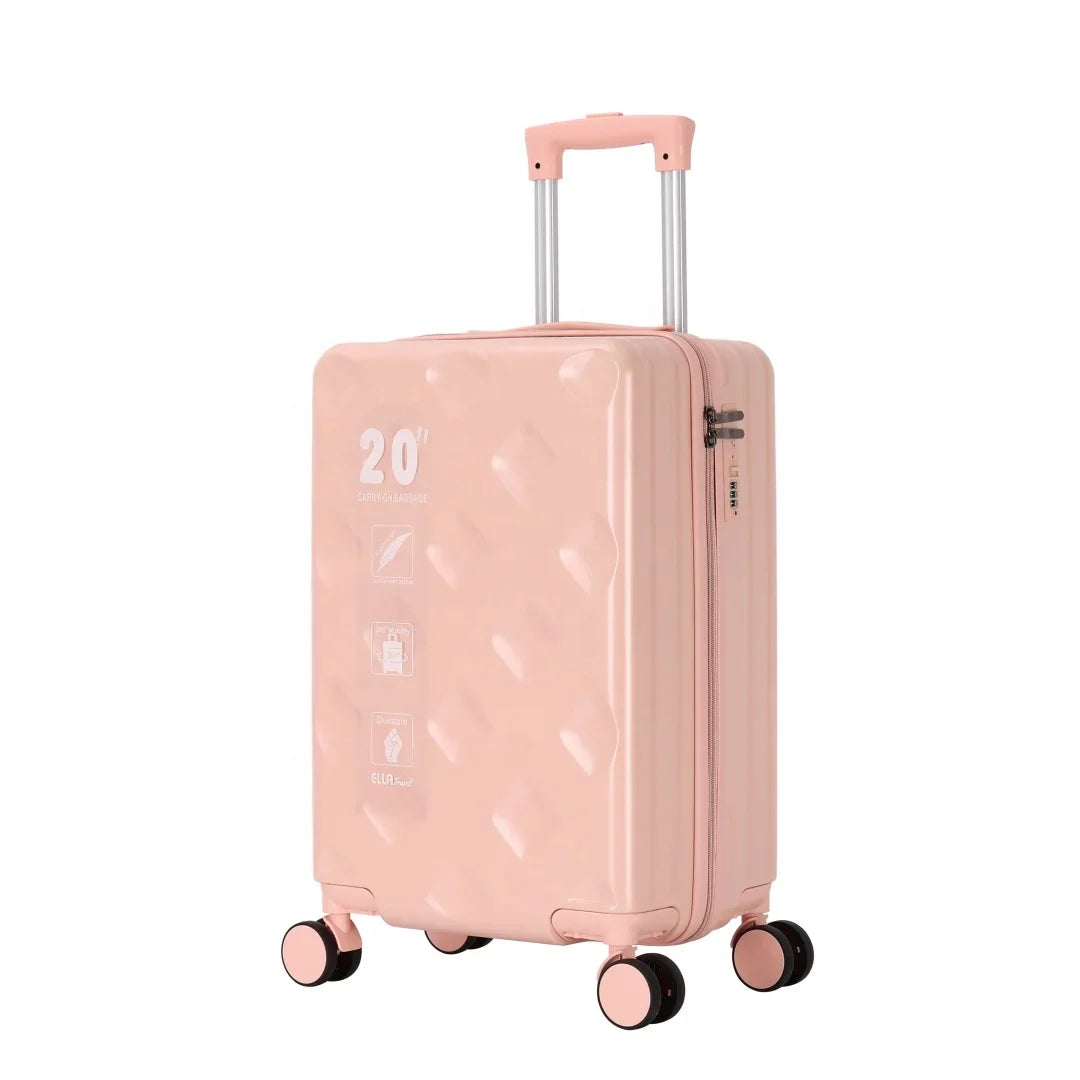 HKM-831891 Lightweight Scratch-Resistant PP Luggage with Spinner Wheels for Business Travel