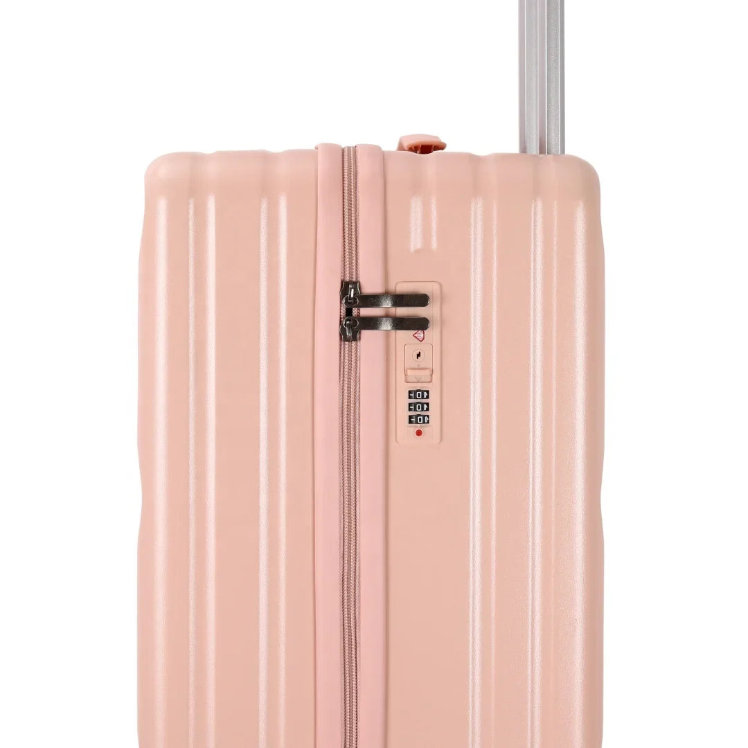 HKM-831891 Lightweight Scratch-Resistant PP Luggage with Spinner Wheels for Business Travel