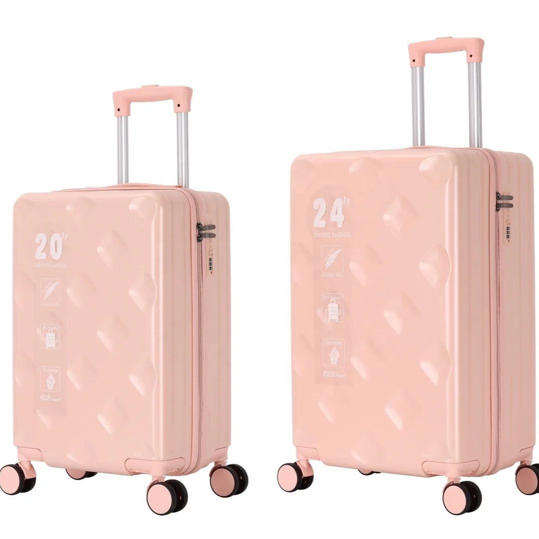 HKM-831891 Lightweight Scratch-Resistant PP Luggage with Spinner Wheels for Business Travel