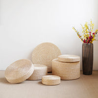 HKM-831891 Simplicity Rattan Floor Cushion for Meditation and Home Decoration
