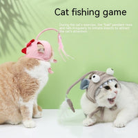 HKM-8319165 Cat Hat for Kittens - Soft, Funny Costume with Adjustable Neck Size 24-30cm, Available in Pink and Gray