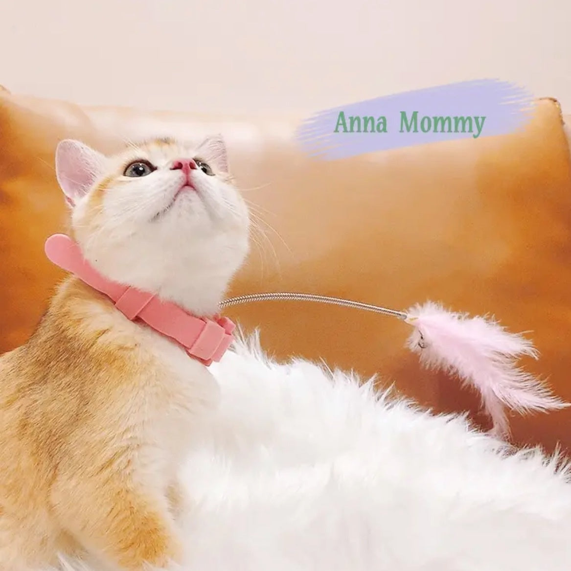 HKM-8319165 Cat Hat for Kittens - Soft, Funny Costume with Adjustable Neck Size 24-30cm, Available in Pink and Gray