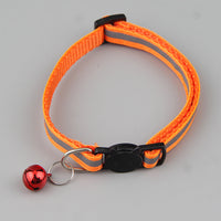 HKM-8320317 Reflective Cat Head Safety Buckle Collar in Monochrome Colors - Universal Fit for All Seasons