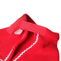 HKM-8320701 Classic Red Christmas Cape for Dogs and Cats in Fleece Material