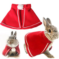 HKM-8320701 Classic Red Christmas Cape for Dogs and Cats in Fleece Material