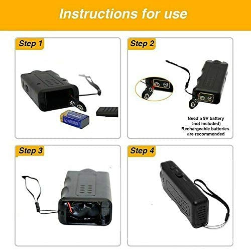 HKM-8321597 Ultrasonic Dog Repeller Trainer - 3 in 1 Anti-Barking Device with Flashlight Function