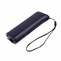 HKM-8321597 Ultrasonic Dog Repeller Trainer - 3 in 1 Anti-Barking Device with Flashlight Function