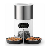 HKM-8322109 Automatic Pet Feeder with Dual Meal Design and Voice Recording 4.5L for Dogs and Cats