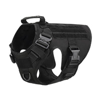 HKM-8322493 Tactical Dog Vest for Large Dogs | Adjustable Mesh Harness in Black, Green, Mud, and Camouflage