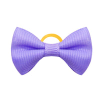 HKM-8323133 Solid Color Pet Hair Bows - 50pcs Cute Macaron Rubber Band Headgear for Pets