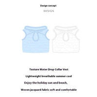 HKM-8323901 Lightweight and Breathable Pet Vest for Dogs and Cats - Multiple Sizes in Blue and White