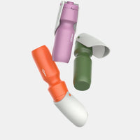 HKM-8324157 Portable Pet Dog Travel Water Cup - Plastic - 228*80mm - Available in Orange and Purple