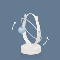 HKM-8324285 Cat Entertainment Swinging Ball Toy with Plush and Leaky Bell Features