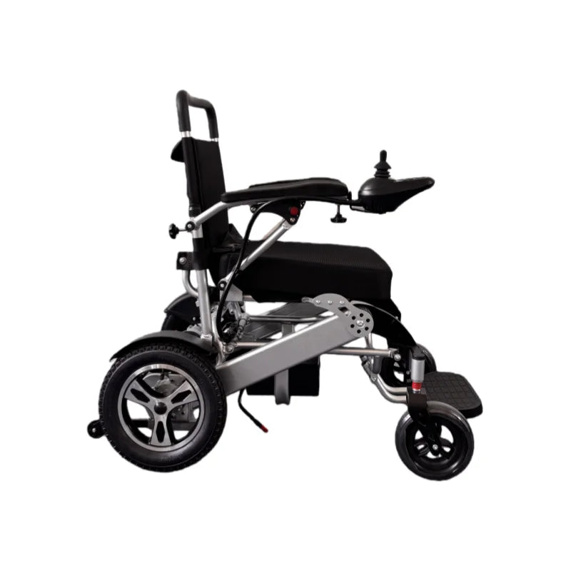 HKM-832531 Lightweight Electric Folding Wheelchair with Motorized Rims, Aluminum Alloy Frame, 150kg Capacity