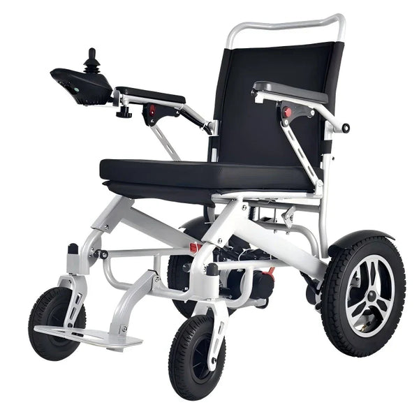 HKM-832531 Lightweight Folding Electric Wheelchair with Dual 250W Motors and 12Ah Lithium Battery, aluminum Frame, 330 lb Load Capacity, 3.7 mph Top Speed