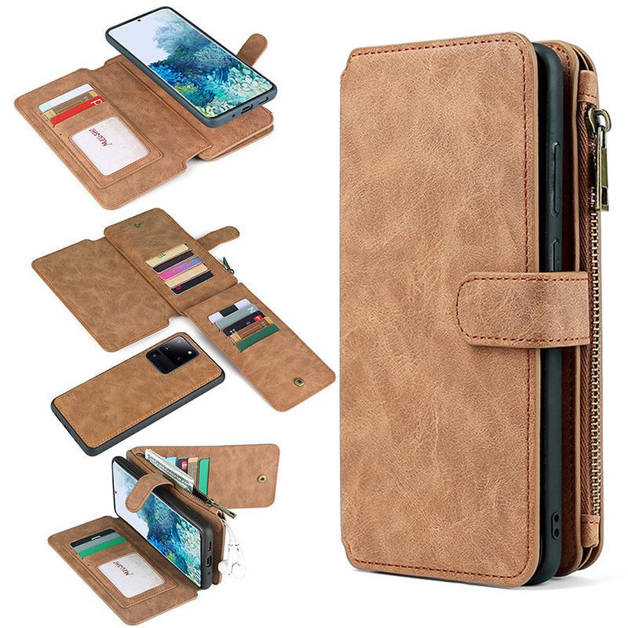 HKM-832531 Multi-Function Leather Phone Wallet Case for Samsung Models