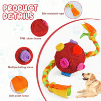 HKM-8325565 Interactive Sniffing Ball Puzzle for Dogs - IQ Training & Bite Resistant Toy