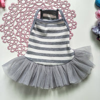 HKM-8325693 Cute Thin Cotton Pet Princess Dress – One-Piece Fashion for Small Dogs