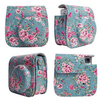 HKM-832723 Polaroid Mini 8/8+/9 Camera PU Leather Bag in Rose with Shoulder Strap