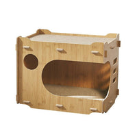 HKM-8327741 Large Double-Layer Scratch-Resistant Cat House with Spacious Design in Various Colors