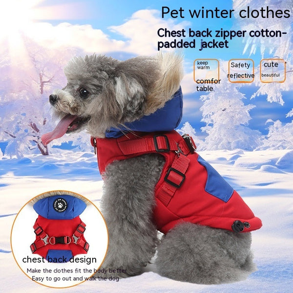 HKM-8328509 Durable Cotton Dog Coat with Traction, Available in Multiple Colors and Sizes