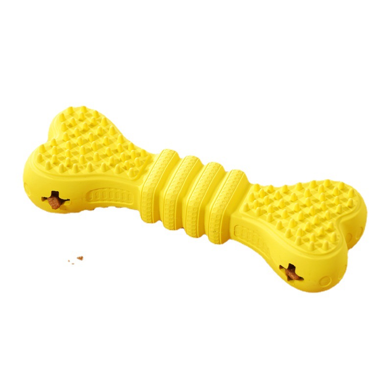 HKM-8328893 Large Rubber Chew Toys for Boredom Relief - Orange and Yellow, 170 x 60mm