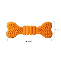 HKM-8328893 Large Rubber Chew Toys for Boredom Relief - Orange and Yellow, 170 x 60mm