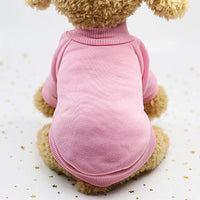 HKM-8329149 Dog Pure Color Cozy Sweatshirt in Various Sizes