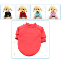 HKM-8329149 Dog Pure Color Cozy Sweatshirt in Various Sizes