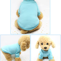HKM-8329149 Dog Pure Color Cozy Sweatshirt in Various Sizes