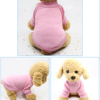 HKM-8329149 Dog Pure Color Cozy Sweatshirt in Various Sizes