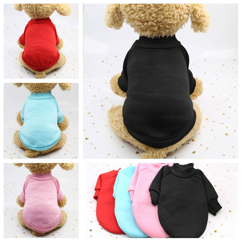 HKM-8329149 Dog Pure Color Cozy Sweatshirt in Various Sizes