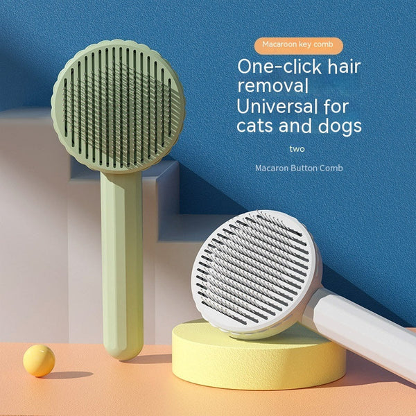 HKM-8329661 Stainless Steel Pet Comb for Dogs and Cats - Hair Removal and Massage Brush