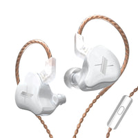 HKM-832979 Wired In-Ear Headphones with Wheat Cable and Built-In Microphone for Noise Reduction and Sports Use