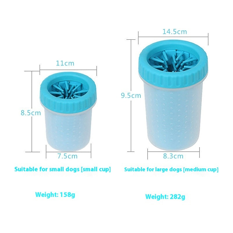 HKM-8331709 Portable Dog Foot Wash Bucket in Blue, Pink, and Green - Silicone Material