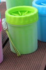 HKM-8331709 Portable Dog Foot Wash Bucket in Blue, Pink, and Green - Silicone Material