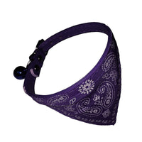 HKM-8331837 Adjustable Floral PU Collar and Burp Cloth Set for Small Dogs