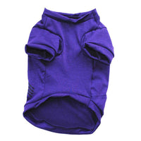 HKM-8332221 Casual Cotton Dog Vest for Halloween - Pumpkin Design in Black and Purple, Sizes XS to L