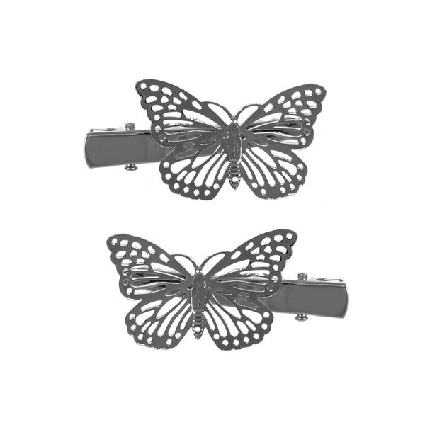 HKM-833235 Three-Dimensional Butterfly Bow Hairpin in 18K Electroplated Metal